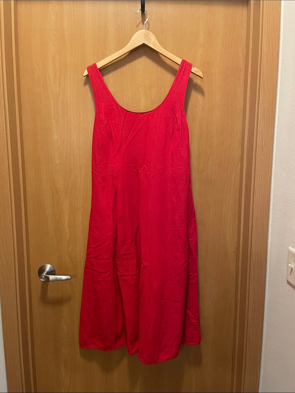 Sincerely Jules Red Sleeveless Midi Dress